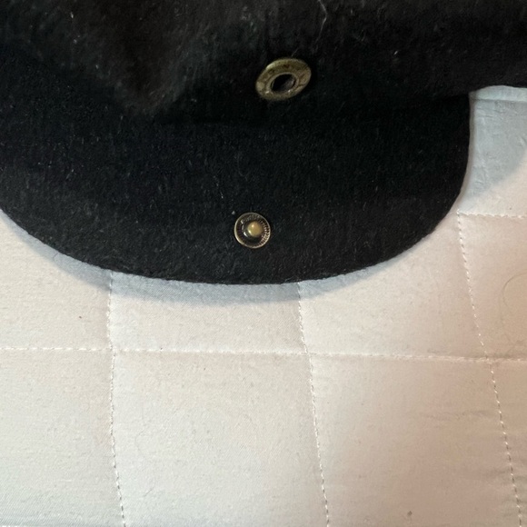 Fadero Black Newspaper Boy Hat 95% Cashmere Unisex Size Large main image 5